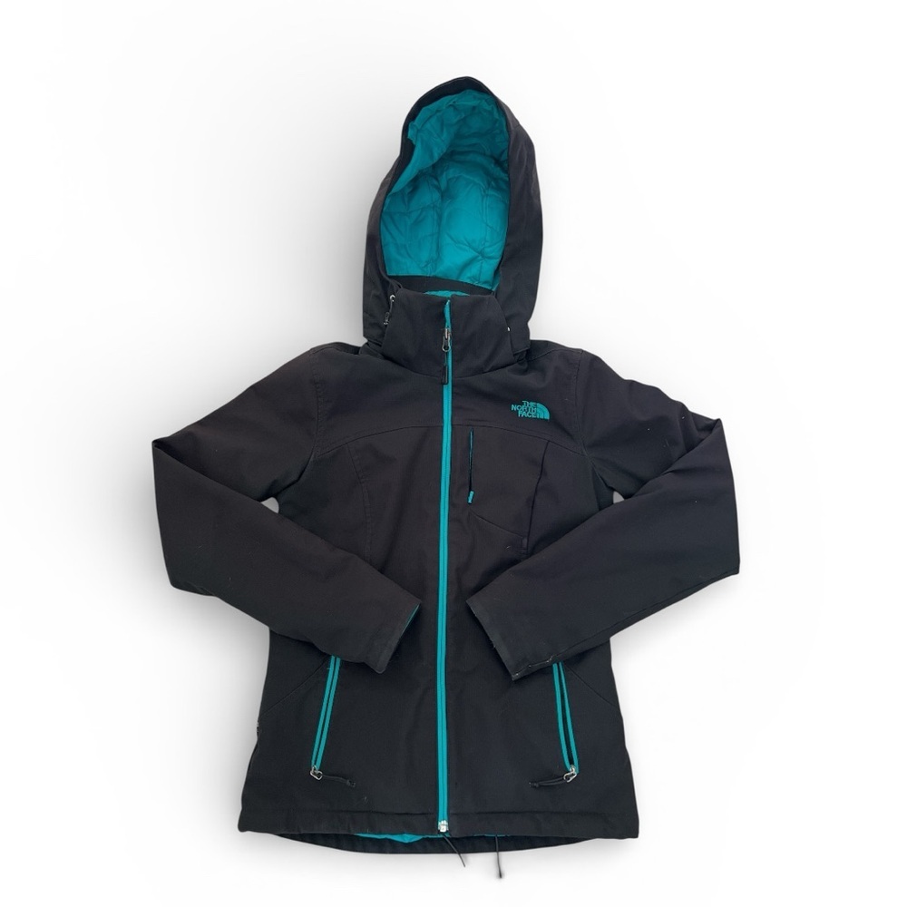 The North Face Women’s Apex Elevation Insulated Softshell Jacket Black Teal XS